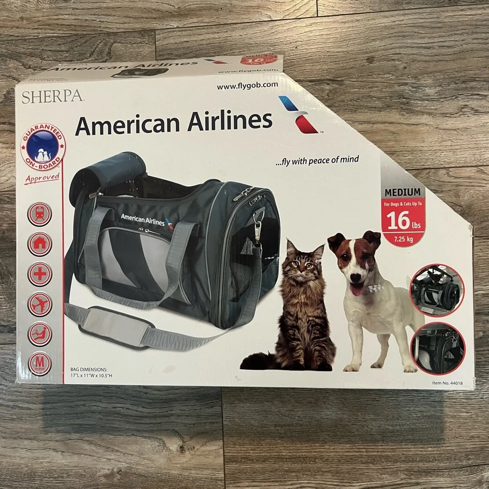 American Airlines Pet Travel Carrier - Black